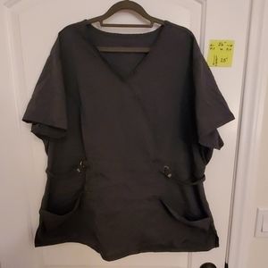 CLEARANCE. Pewter Cherokee Luxe scrub top 3XL